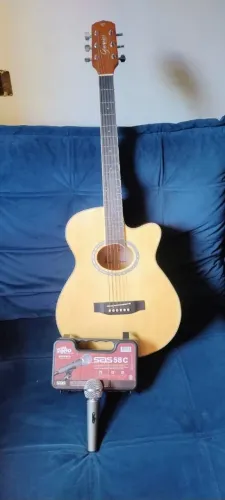 Violão Giannini original semi novo com microfone santo Ângelo sas 58c original