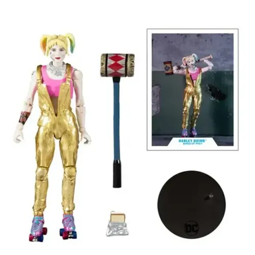 harley quinn birds of prey mcfarlane boneco figura dc comics arlequina