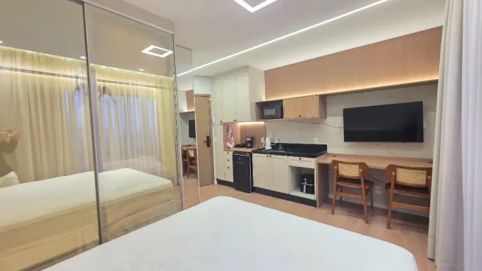 Studio com 1 dormitório para alugar, 25 m² por R$ 3.951,01/mês - Centro - Guarulhos/SP