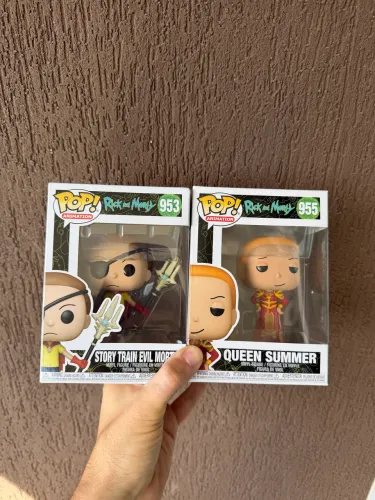Kit 2 Funko Pop Rick Morty Novos Originais 