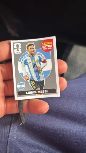 Lionel Messi extra Sticker prata 