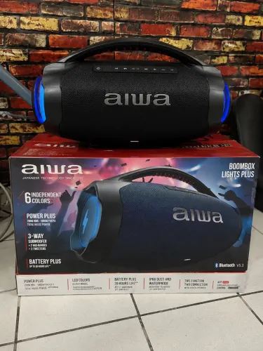 Caixa de Som AIWA Boombox Lights Plus 200W RMS