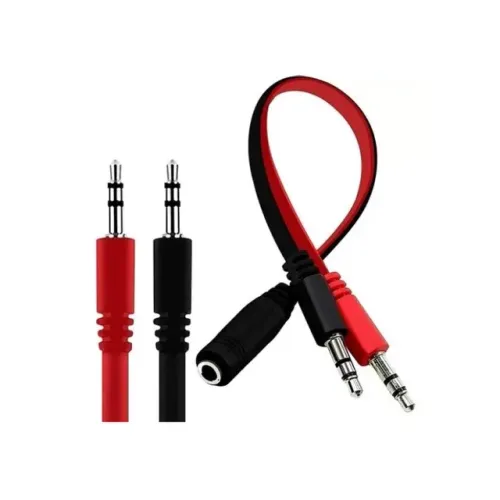 Adaptador de Headset (p3 x P2) P3 Fêmea x P2 Macho Compativel Pc&Notebook *ENTREGA GRÁTIS*