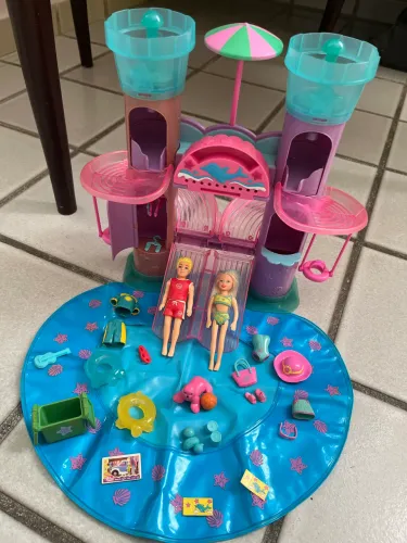 Parque aquático + Salva Vidas Polly Pocket