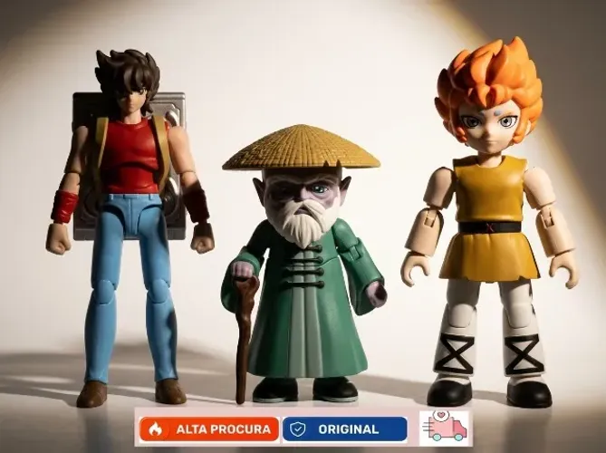 BLOKEES - CAVALEIROS DO ZODÍACO - GALAXY kiki +Seiya+old Dohko Pronta Entrega