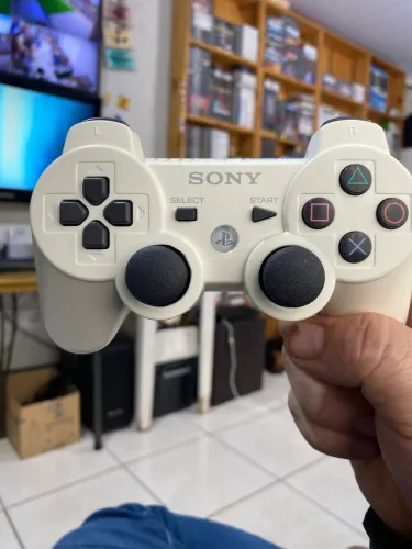 Controle Ps3 Dual Shock Sixaxis edição Especial Branco