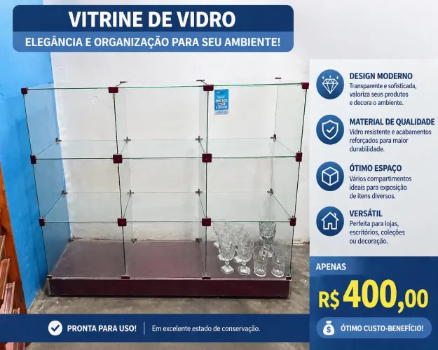 Vitrine Para produtos 