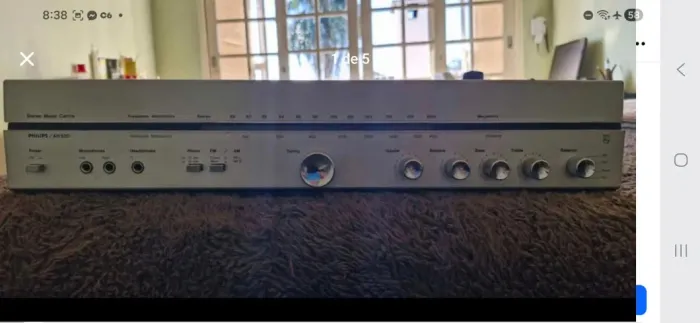 Receiver som antigo Philips vintage