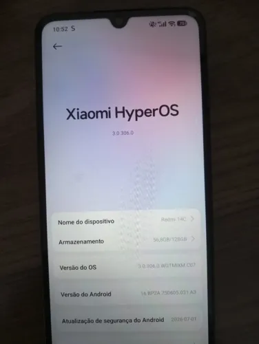 Celular REDMI 14C (Semi Novo - Em Excelente Estado)