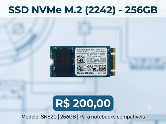 SSD NVMe Western Digital SN520