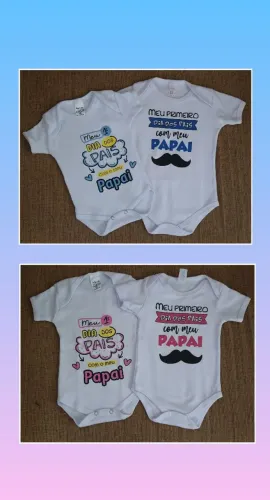 Body Dia dos Pais para Bebê - R$45