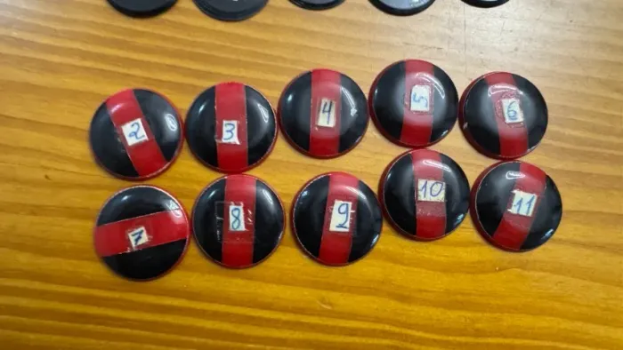 Coleção Jogo de Botão Antigo Anos 80/90 - 6 Times + Caixas e Trave