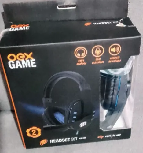 Fone gamer OEX GAME novo na caixa