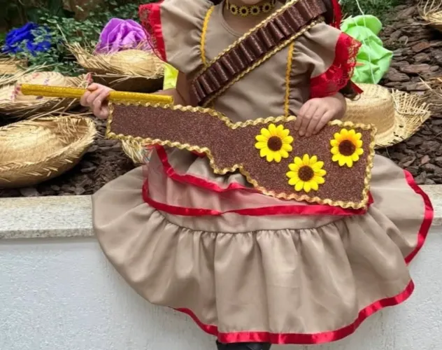 Vestido cangaceira 6 anos