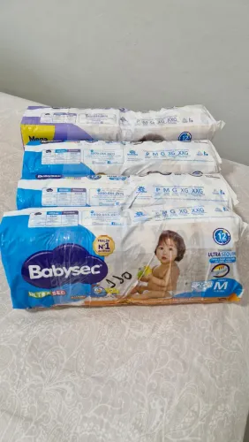 110 Undades de Fralda BabySec UltraSec tamanho M 5 a 9,5kg