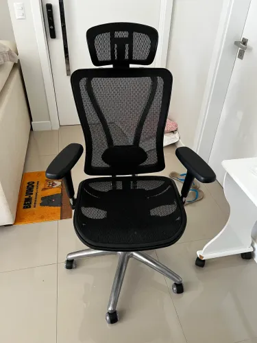 Cadeira Escritório Reclinável mesh c/ Apoio lombar 