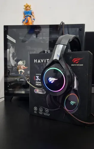 Headset Gamer Havit RGB 3.5mm