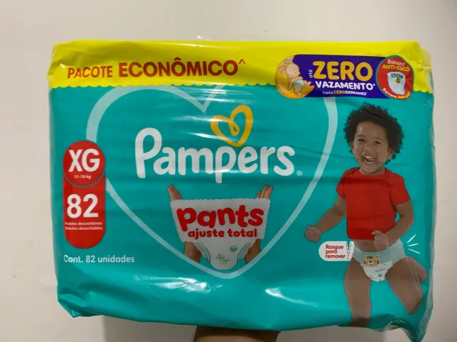 Fraldas pacotão Pampers shortinho