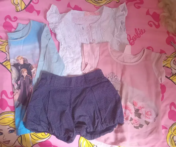 Kit com 4 peças menina 4 anos