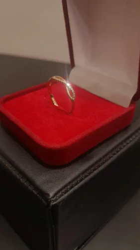 ANEL INFINITE BLOOM COM 1,49G DE OURO 18k ARO 12