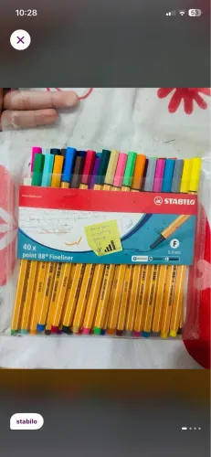 Kit 40 canetas stabilo