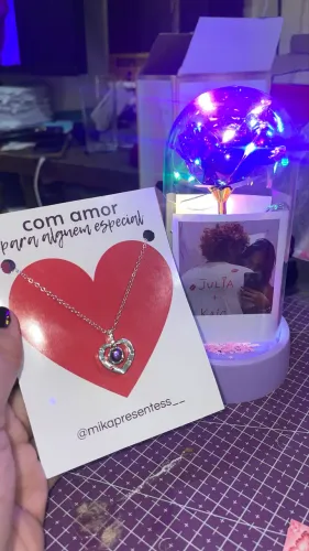 Colar para presente 100 idiomas de te amo
