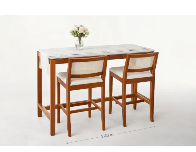 Linda Mesa bistrô com duas banquetas 