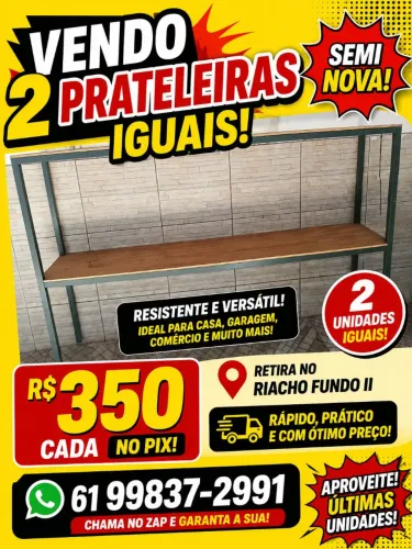Vendo duas prateleiras em bom estado 