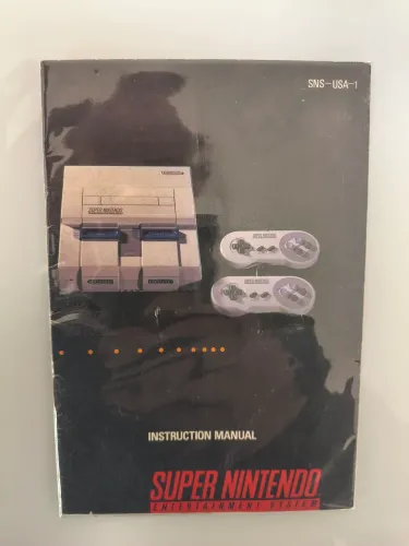 MANUAIS ORIGINAIS CONSOLE E ACESSÓRIOS SUPER NINTENDO 