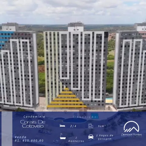 Apartamento à Venda no Condomínio Corais de Cotovelo  Vista Mar e Qualidade de Vida!