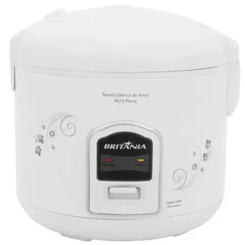PANELA ARROZ BRITANIA PRIME 10 XICARAS PA10 BRANCO 220 VOLTS