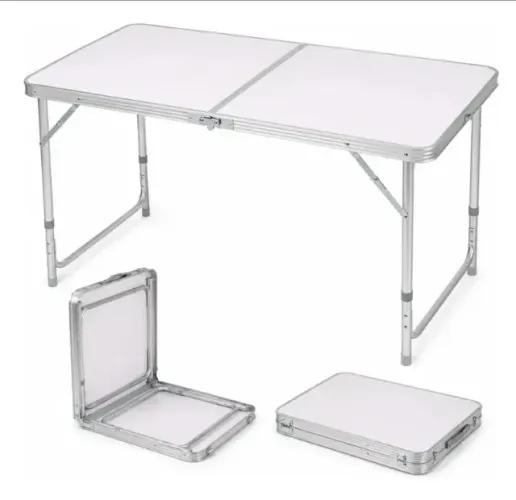 Mesa Dobrável Vira Maleta Camping Praia 120x60cm