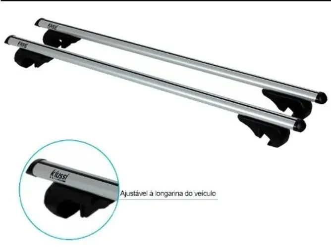 Par Rack Travessa Bagageiro De Teto Universal 1,30m Kiussi