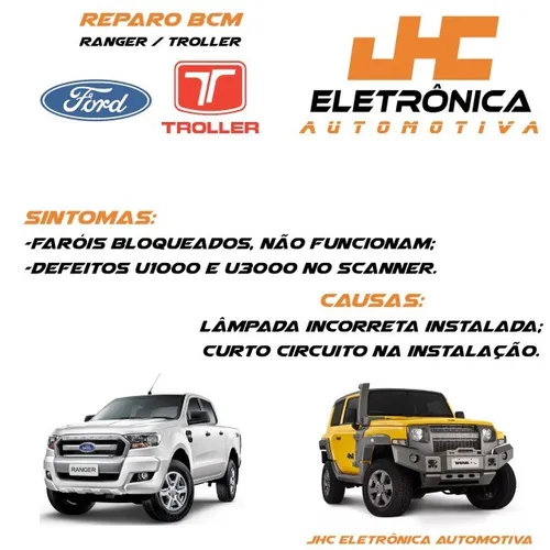 Reparo Bcm Ford Ranger Troller. U3000 e U1000.