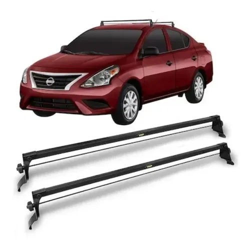 Rack Teto Nissan Versa 2019 Sedan - Preto Material Aço - VP 990