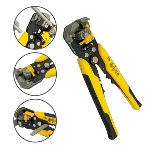 Alicate Desencapador Fios Crimpador Corte 3 Em 1 Automatico