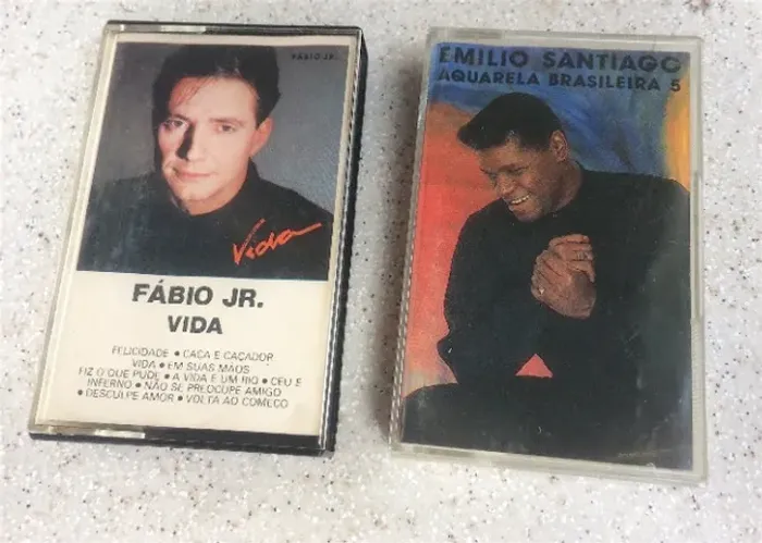 Fitas K7 Originais - Emílio Santiago - Fabio Jr