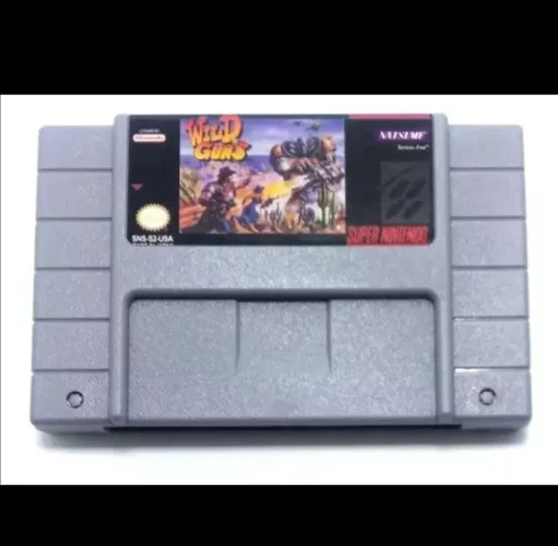 Jogo fita Wild Guns - Super Nintendo repro snes 