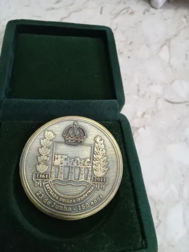 Linda Medalha comemorativa, Estrada União & Indústria, Diâmetro 7 cms