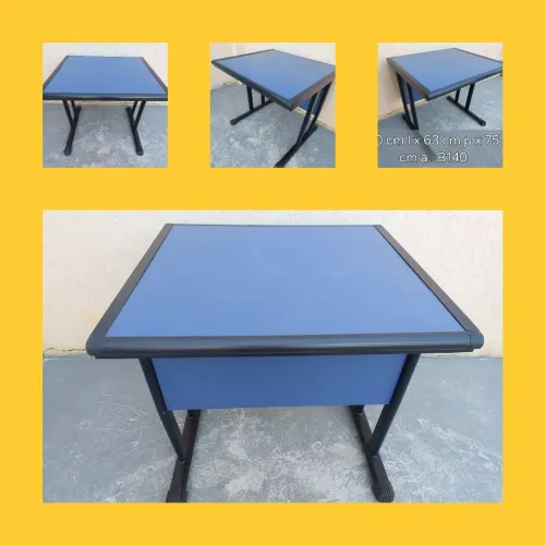 Mesa escritorio 80 cm azul 