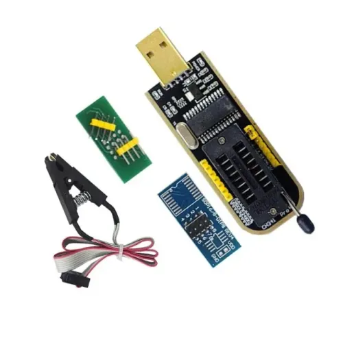 Gravador e Programador Eprom Usb Soic8 Ch341a + Pinça Jacaré