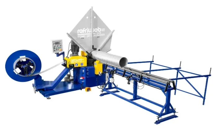 Máquina Fabricação tubo duto Redondo Espiral helicoidal