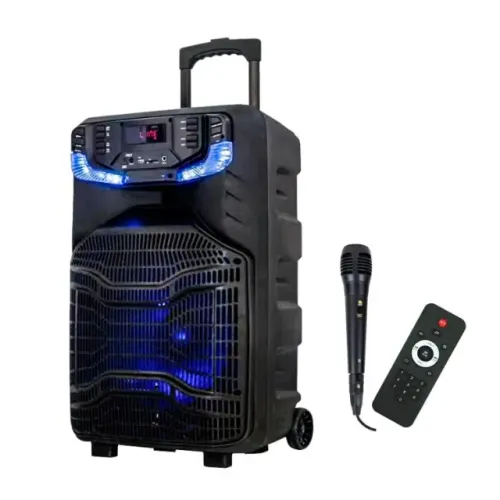 Caixa de Som Amplificada Sumay Pegasus CAP36 700W com Microfone e Controle