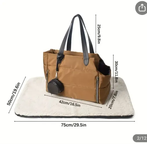 Bolsa e mochila de transporte pet sem uso