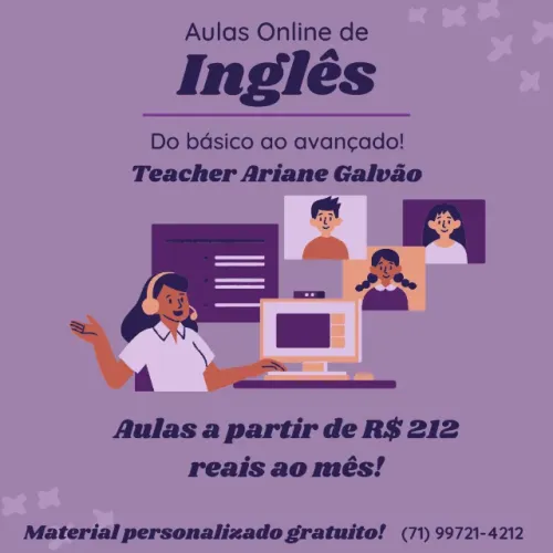 Aulas particulares de Inglês