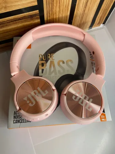 Fone de ouvido Headphone sem Fio Pure Bass 520 jbl Rose