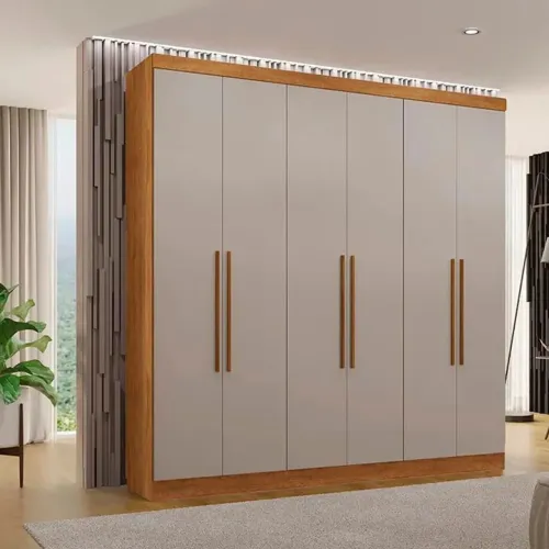Guarda-Roupa Casal Coliseu 6 Portas 4 Gavetas larg. 2.20m rf21