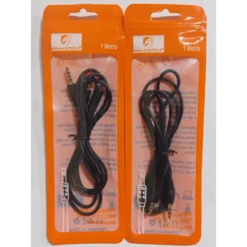 Cabo Auxiliar P2 e P3 com Microfone RX-02