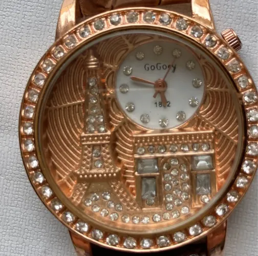 Relógio Feminino GoGoey Rose com Detalhes