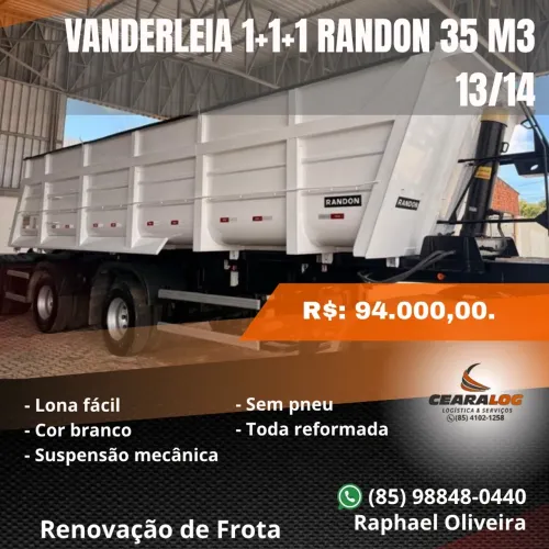 Carreta Vanderleia basculante ( caçamba ) Randon, 2014.